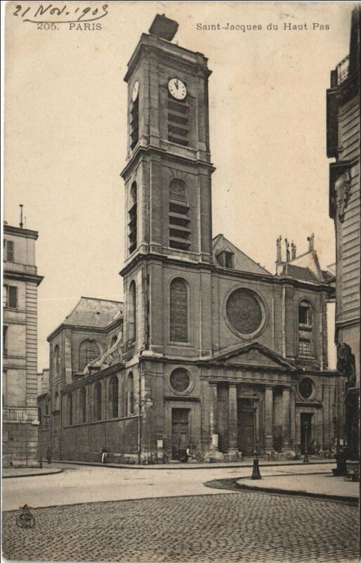 Carte postale ancienne Paris 5e Saint-Jacques-du-Haut-pas