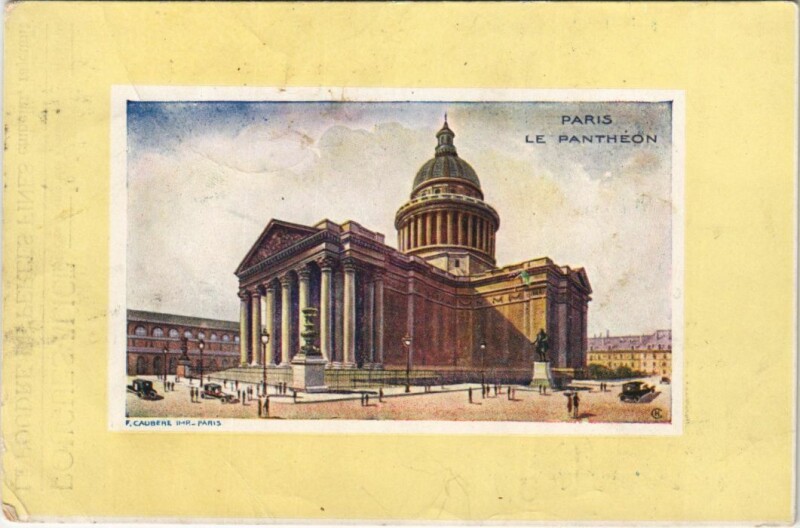 Carte postale ancienne Paris 5e Le Panthéon