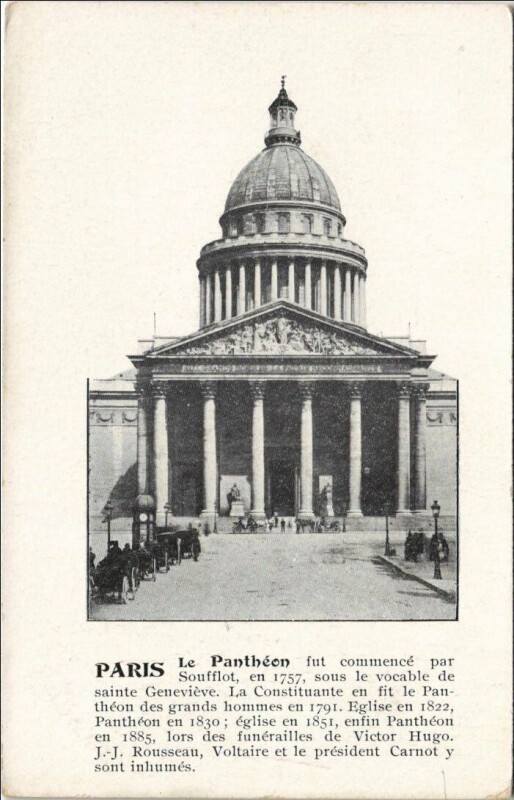 Carte postale ancienne Paris 5e Le Panthéon