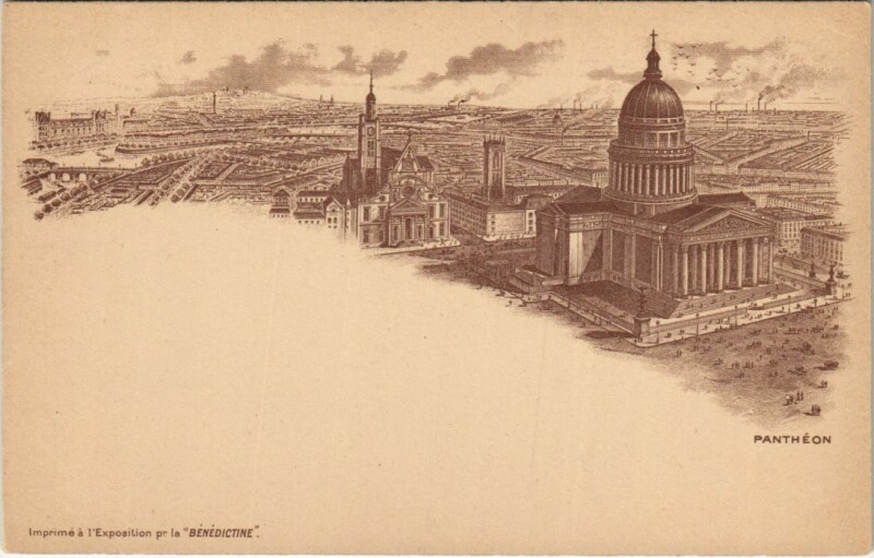 Carte postale ancienne Paris 5e Le Panthéon