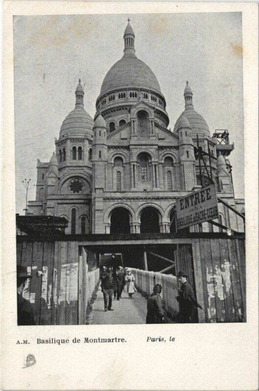 Carte postale ancienne Paris 18e Montmartre Le Sacré-Coeur