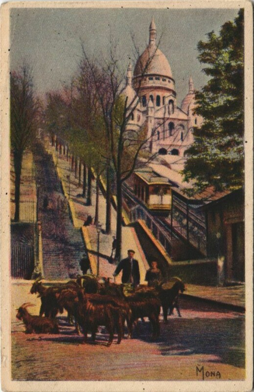 Carte postale ancienne Paris 18e Montmartre Chevrier