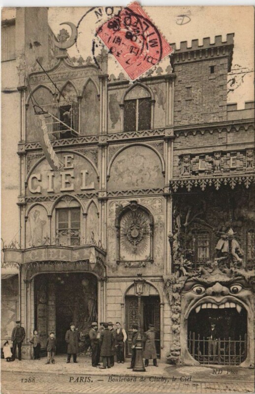 Carte postale ancienne Boulevard de Clichy - Le Ciel à Paris 9e