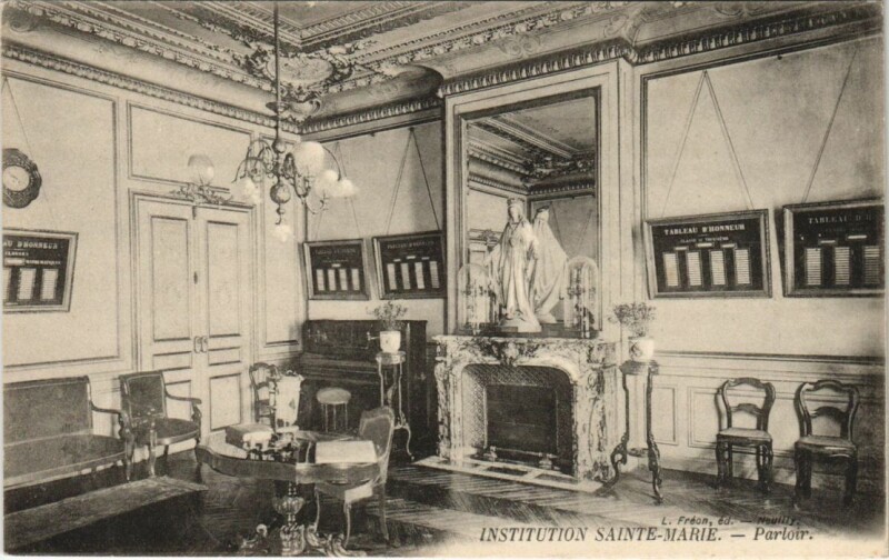 Carte postale ancienne Paris 8e 30, Rue de Monceau Inst. Sainte-marie