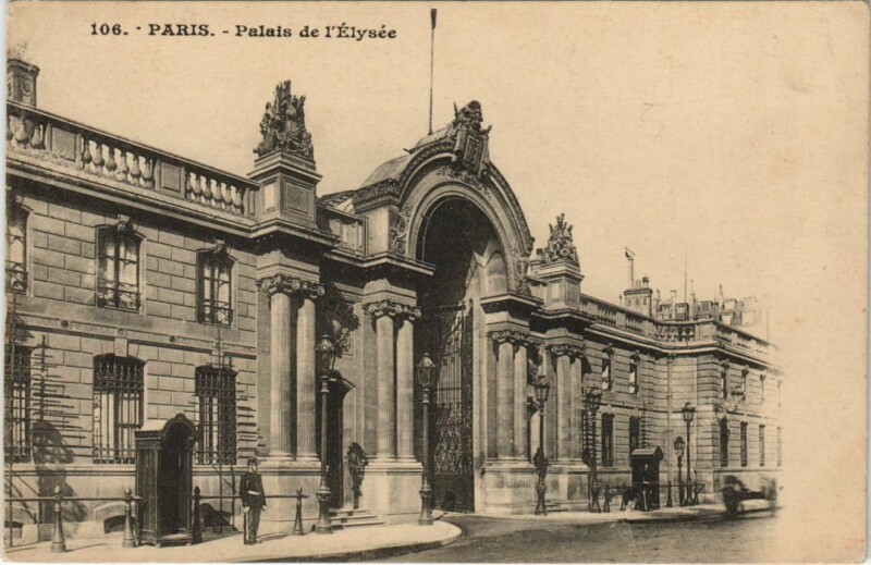 Carte postale ancienne Paris 8e Palais de l'Elysée