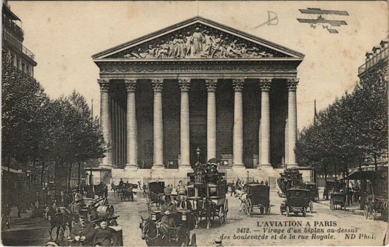 Carte postale ancienne Paris 8e La madeleine