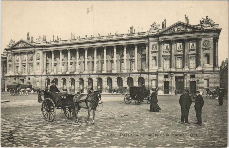 Carte postale ancienne Paris 8e Place de la Concorde