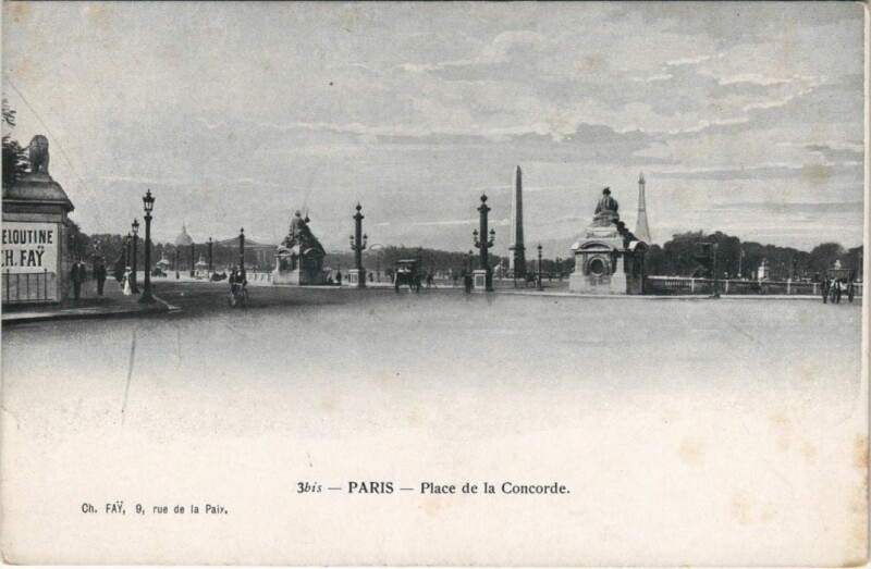 Carte postale ancienne Paris 8e Place de la Concorde