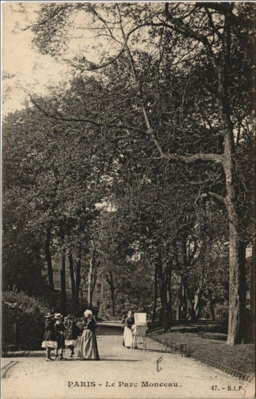 Carte postale ancienne Paris 8e Parc Monceau