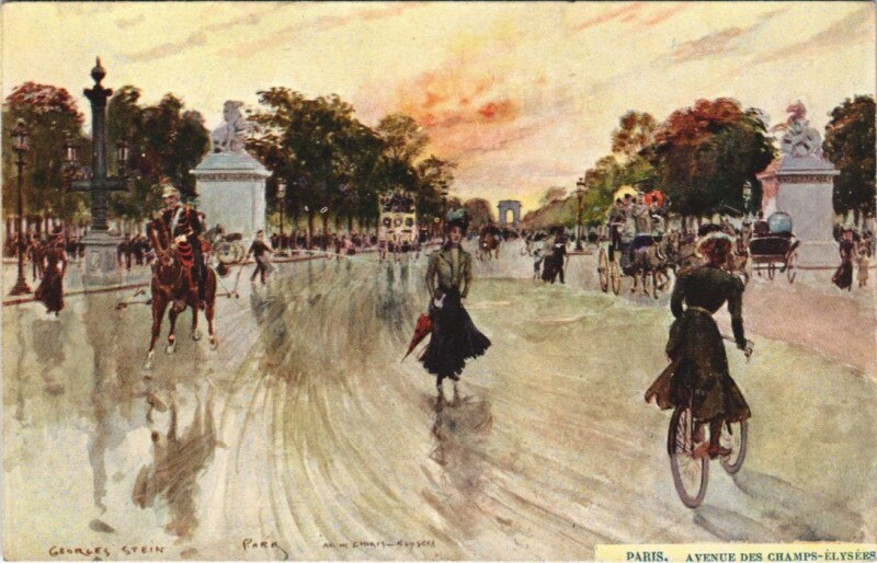 Carte postale ancienne Paris 8e Champs-Elysées