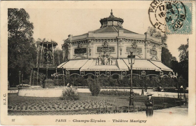 Carte postale ancienne Paris 8e Champs-Elysées