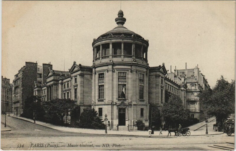 Carte postale ancienne Passy - Musée Guimet à Paris 16e