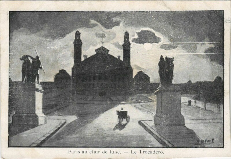 Carte postale ancienne Paris 16e Le Trocadéro