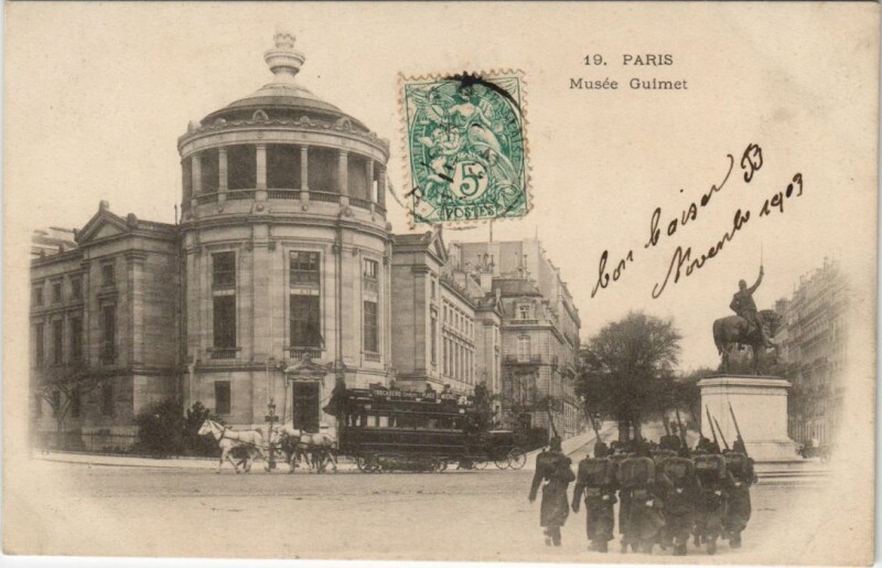 Carte postale ancienne Musée Guimet à Paris 16e