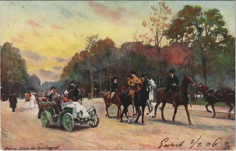 Carte postale ancienne Paris 16e Bois de Boulogne