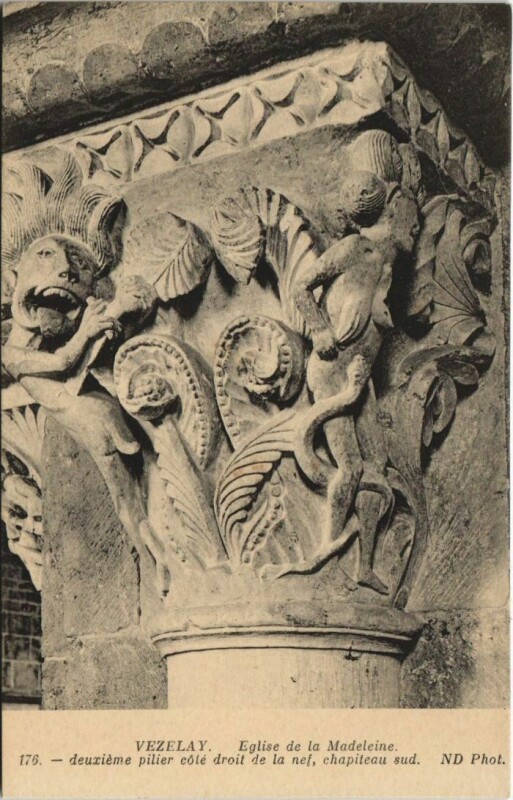 Carte postale ancienne Vezelay Eglise de la Madeleine - Artwork