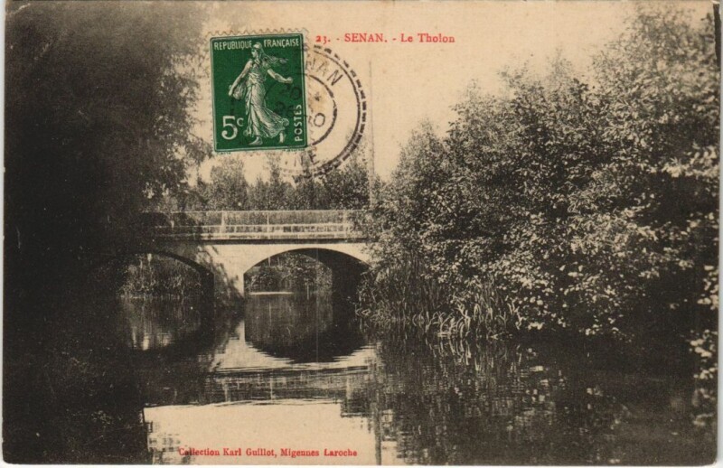 Carte postale ancienne Senan Le Tholon à Senan