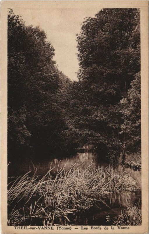 Carte postale ancienne Theil-sur-Vanne Les Bords de la Vanne