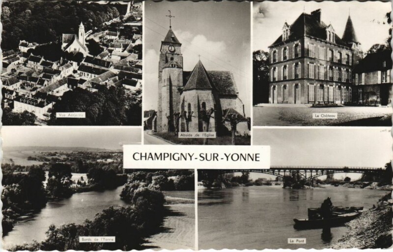 Carte postale ancienne Champigny-sur-Yonne Scenes à Champigny