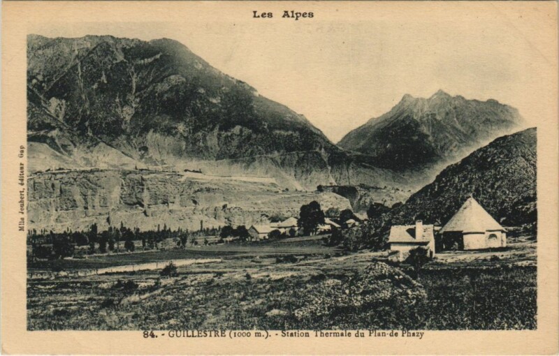 Carte postale ancienne Guillestre Station Thermale du Plan-de-Phazy à Guillestre