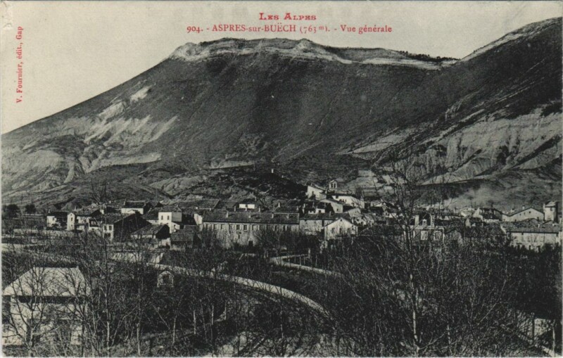 Carte postale ancienne Aspres-sur-Buech Vue Generale