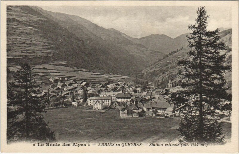 Carte postale ancienne Abries-en-Queyras Vue Generale