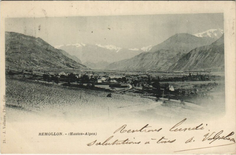 Carte postale ancienne Remollon Vue Generale à Remollon