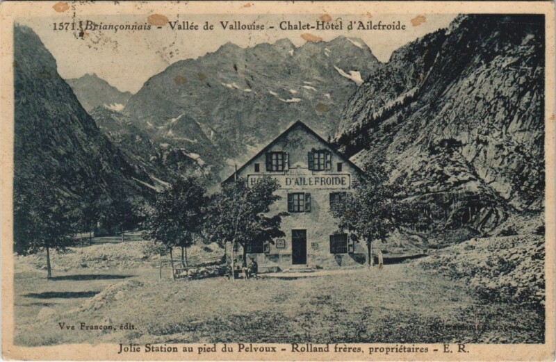 Carte postale ancienne Pelvoux Chalet-Hotel d'Ailefroide