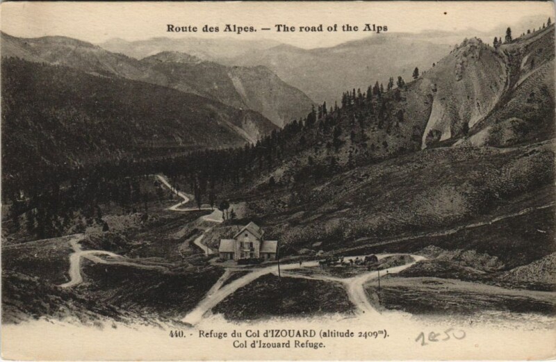 Carte postale ancienne Refuge du Col d'Izouard