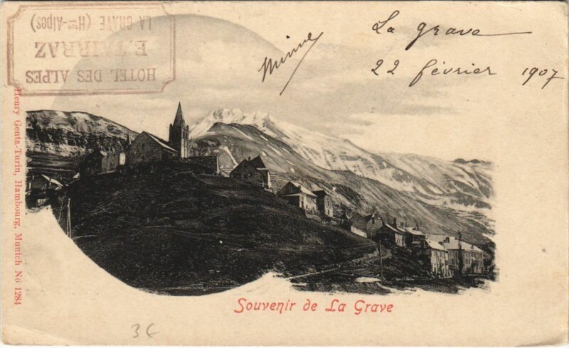 Carte postale ancienne La Grave Vue Generale à La Grave