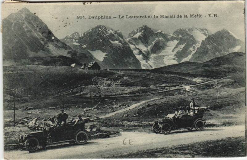 Carte postale ancienne Le Lautaret et le Massif de la Meije