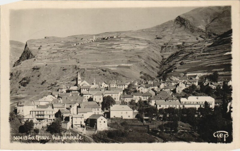 Carte postale ancienne La Grave Vue Generale à La Grave