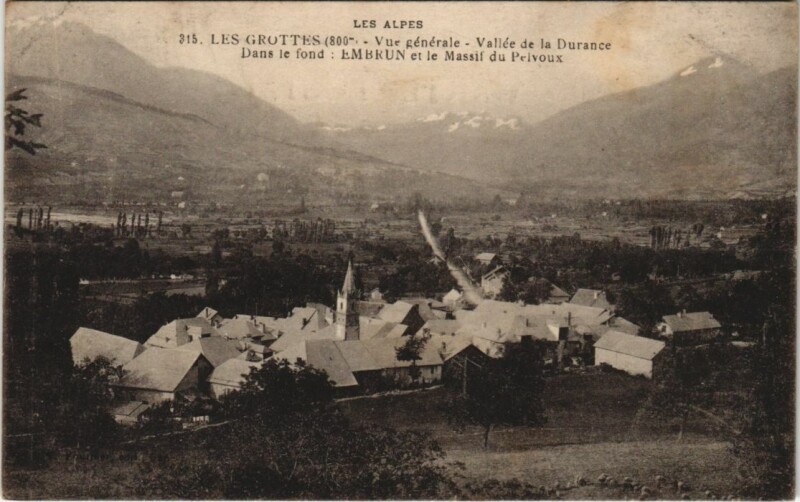 Carte postale ancienne Les Grottes Les Crottes - Vue Generale