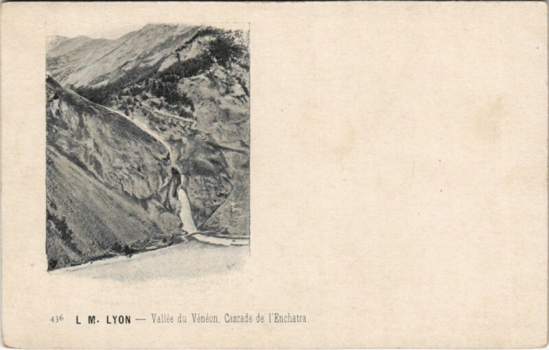 Carte postale ancienne Vallee du Venelon - Cascade de l'Enchatra