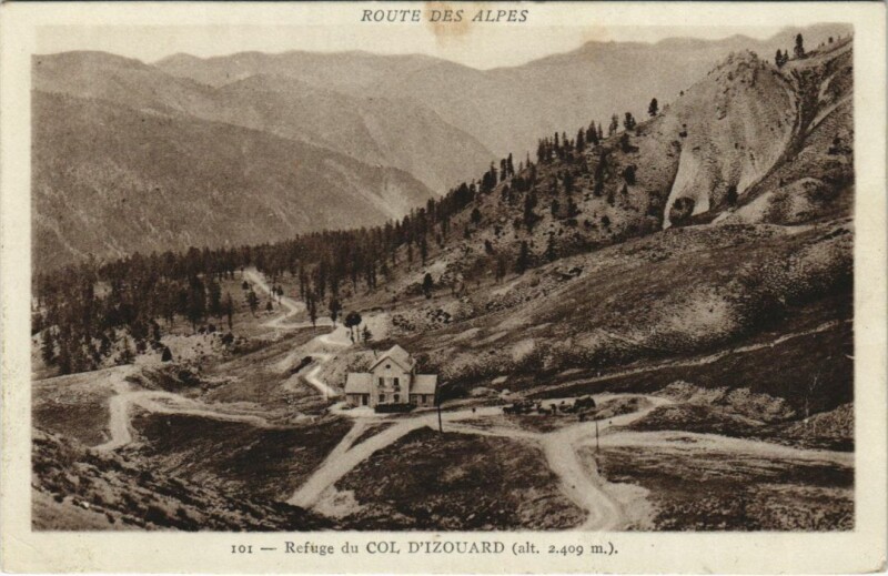 Carte postale ancienne Refuge du Col d'Izoard