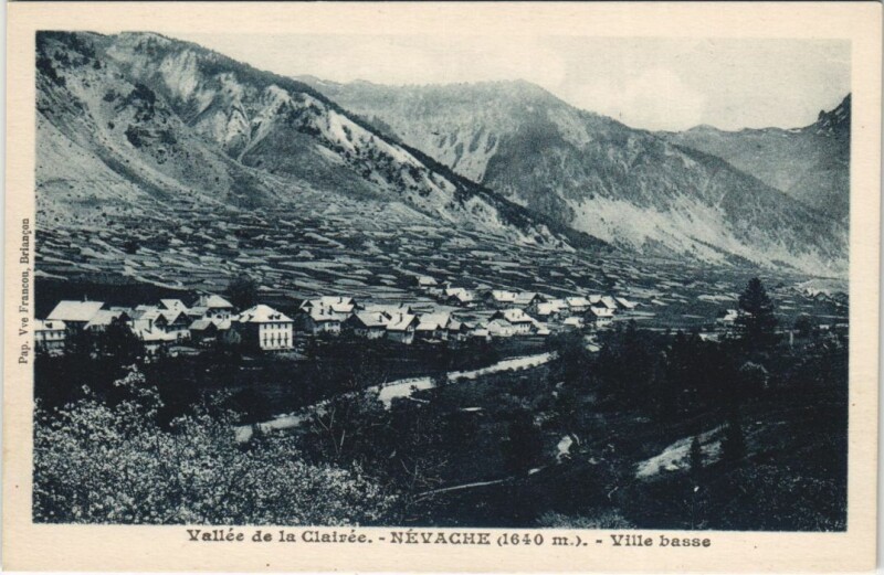 Carte postale ancienne Nevache Ville Basse