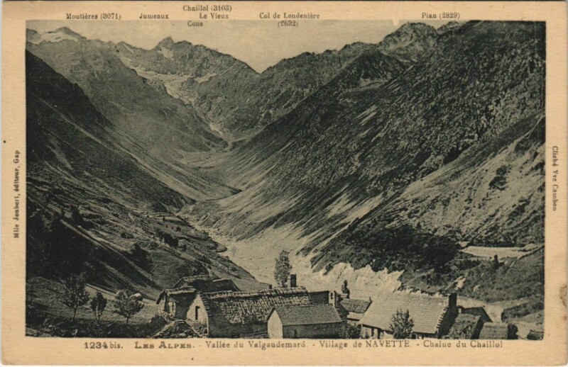 Carte postale ancienne Navette Vue Generale - Chaine du Caillol