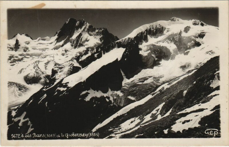 Carte postale ancienne Les Bans et le Gioberney