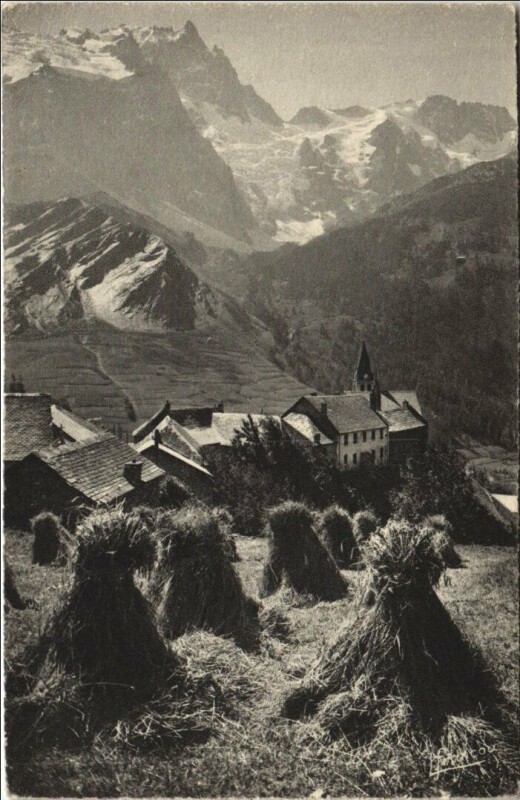 Carte postale ancienne La Grave et la Meije à La Grave