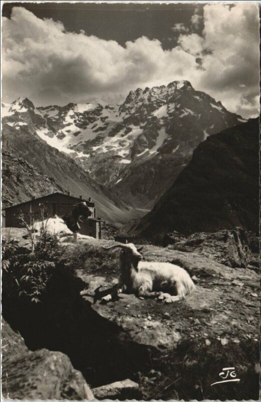 Carte postale ancienne Vallee du Valgaudemar - L'Hotel du Gioberney - Le Sirac