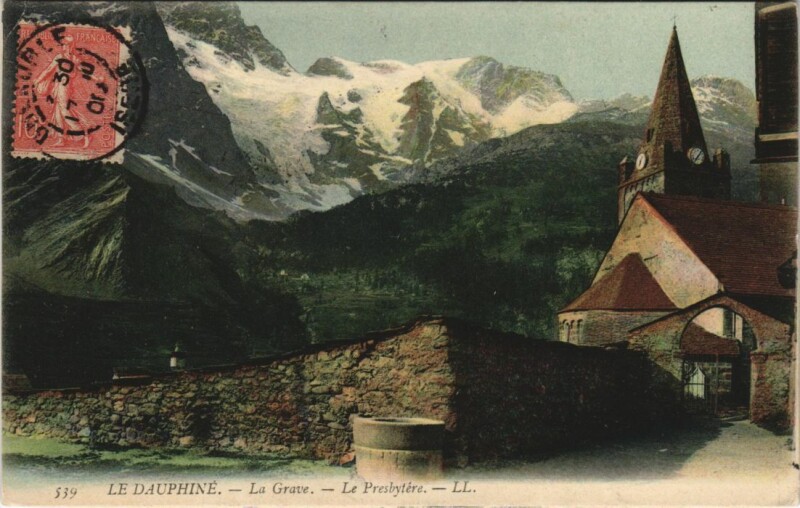 Carte postale ancienne La Grave Le Presbytere à La Grave