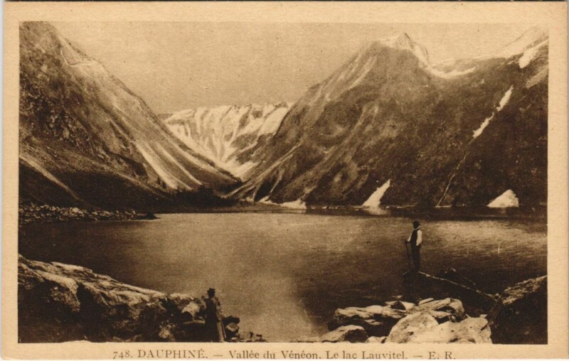 Carte postale ancienne Vallee du Veneon - Le Lac Lauvitel