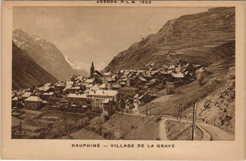 Carte postale ancienne La Grave Vue Generale à La Grave