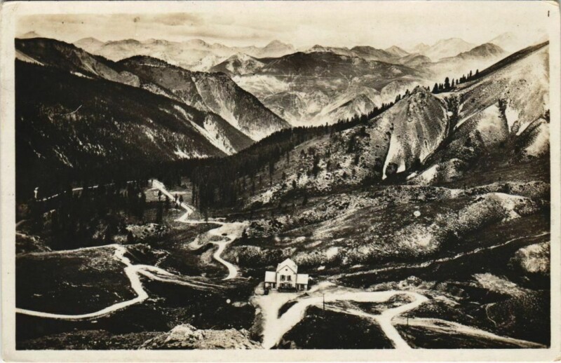 Carte postale ancienne Col d'Izoard - Le Refuge Napoleon