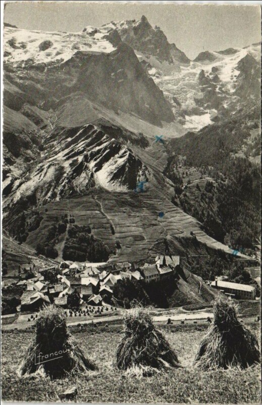 Carte postale ancienne La Grave et la Meije à La Grave