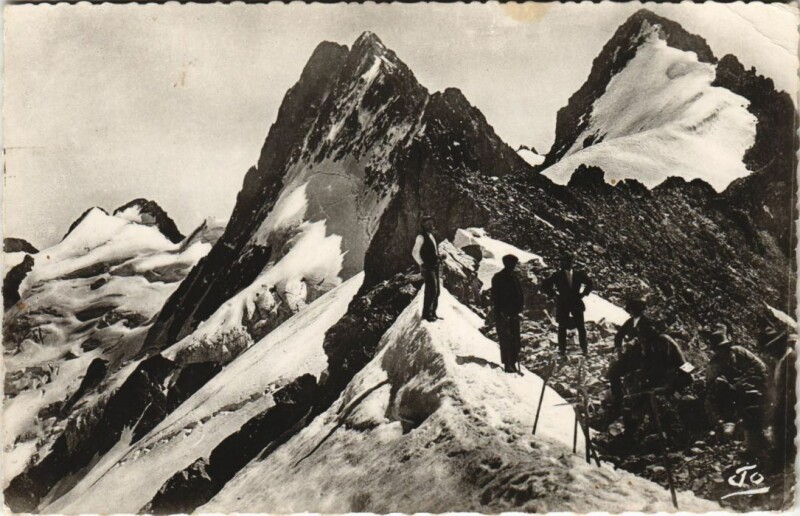 Carte postale ancienne Le Valgaudemar - Col du Giabernay