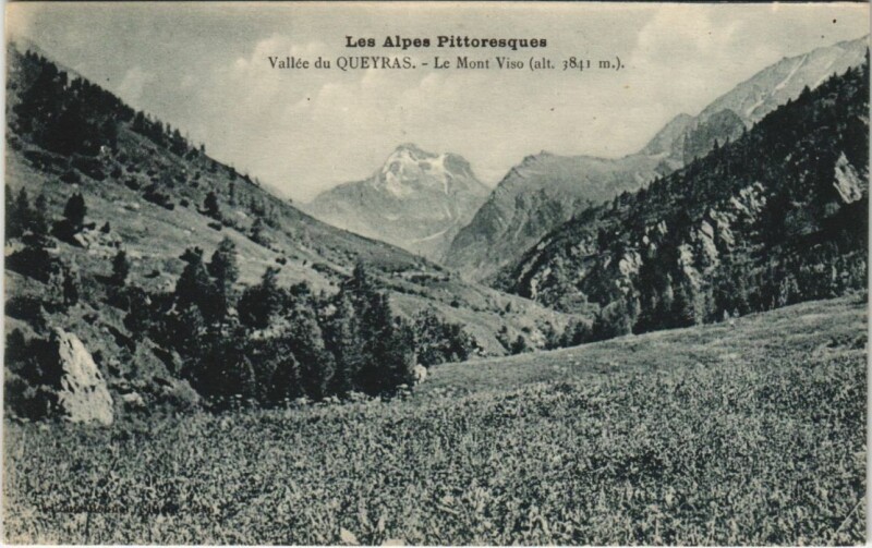 Carte postale ancienne Vallee de Queyras - Le Mont Viso