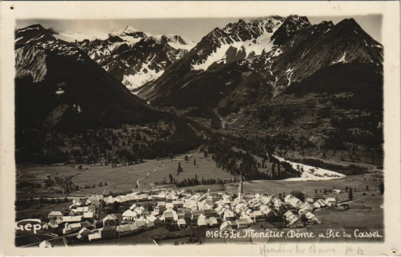 Carte postale ancienne Le Monetier-les-Bains Dome et Pic du Cassel