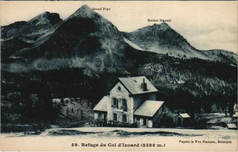Carte postale ancienne Refuge du Col d'Izoard