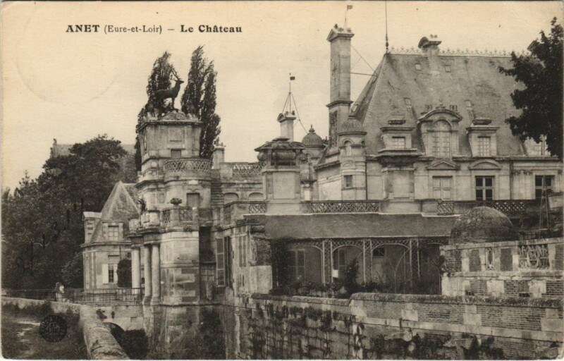 Carte postale ancienne Anet Le Chateau France